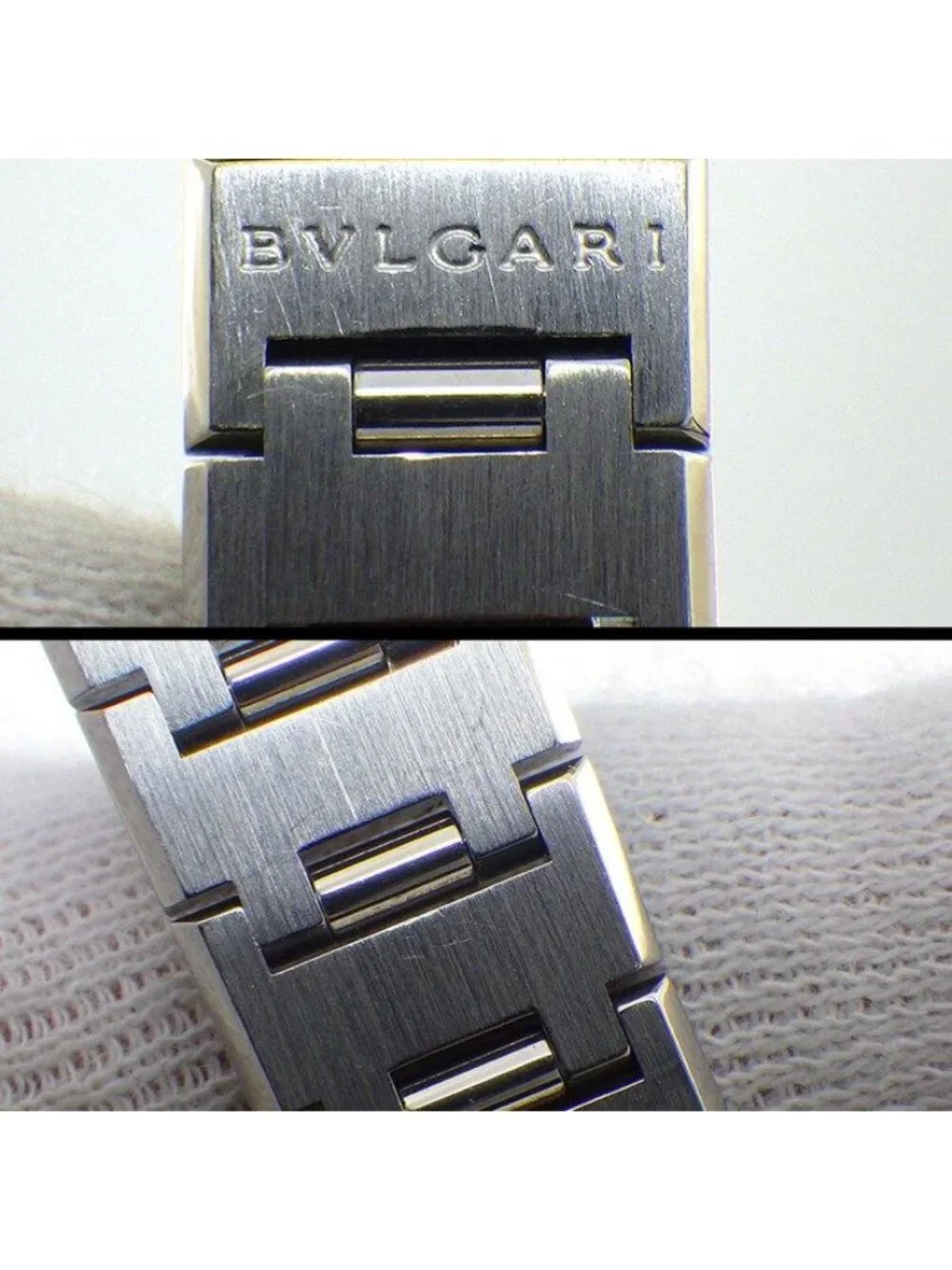 Bvlgari Watch Black Dial Date SS Quartz Analog